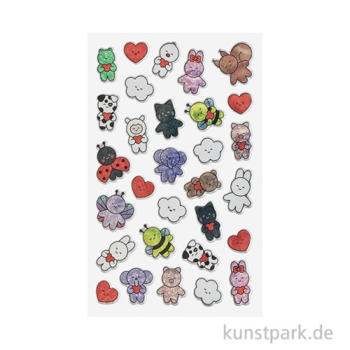 Puffy Sticker - Chingu, Holographisch, 1 Bogen