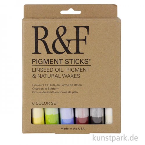 R&F Pigment Sticks Set - Introductory Colors - 6 Farben