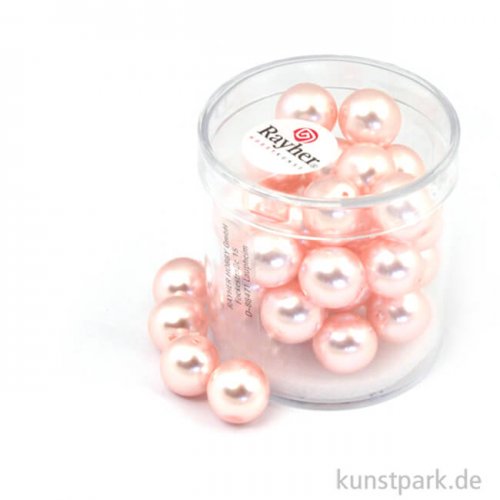 Renaissance Glaswachsperlen - 10 mm - 35 Stück Dose | Rosé