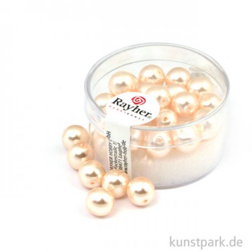 Renaissance Glaswachsperlen - 8 mm - 25 Stück Dose | Puderrosa