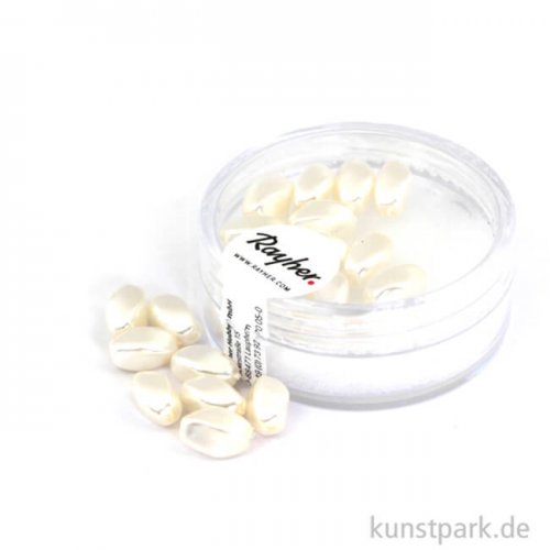 Renaissance-Olive - 9 x 6 mm - 20 Stück Dose | Weiß