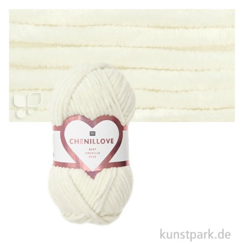 Rico Garn - Creative Chenillove, 100g, 110m Farbe | Creme