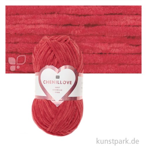 Rico Garn - Creative Chenillove, 100g, 110m Farbe | Rot