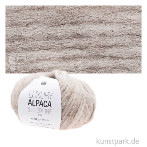 Rico Garn - Luxury Alpaca Superfine aran, 50g, 140m Farbe | Natur