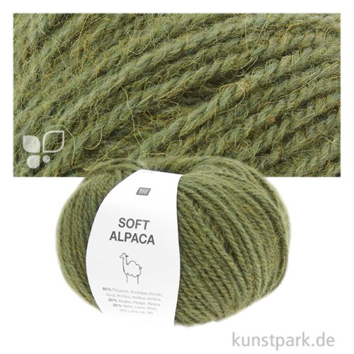 Rico Garn - Soft Alpaca, 50g, 125m Farbe | Oliv