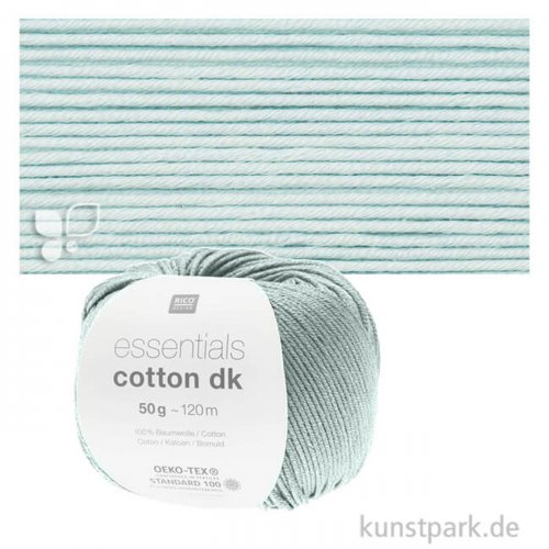 Rico Wolle - Essentials Cotton dk, 100% Baumwolle, 50g, 120m Farbe | Hellmint