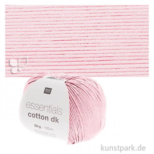 Rico Wolle - Essentials Cotton dk, 100% Baumwolle, 50g, 120m Farbe | Rose