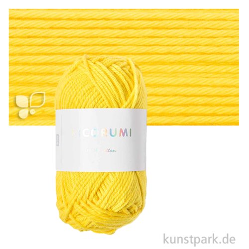 Ricorumi Garn für Amigurumi, dk, 100% Baumwolle, 25g Farbe | Gelb