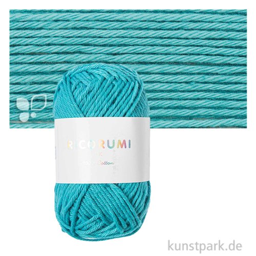 Ricorumi Garn für Amigurumi, dk, 100% Baumwolle, 25g Farbe | Türkis