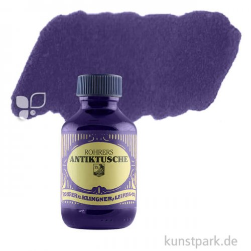 Rohrer & Klingner Antiktusche 100 ml Einzelfarbe | 410 Blauviolett