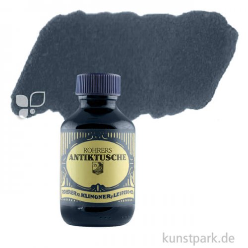 Rohrer & Klingner Antiktusche 100 ml Einzelfarbe | 730 Paynesgrau