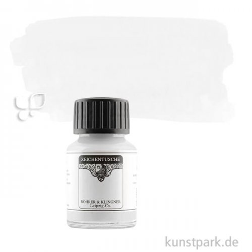 Rohrer & Klingner Zeichentusche 50 ml Einzelfarbe | 710 Weiß