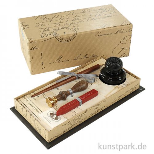 Rubinato Kalligrafie und Siegel-Set, 5 teilig in schöner Geschenkbox