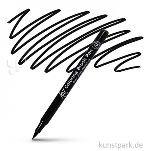 Sakura Koi Coloring Brush Pen Einzelstift | Black