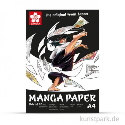 Sakura Manga Zeichenblock, 20 Blatt, 250g DIN A4