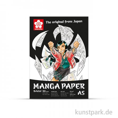 Sakura Manga Zeichenblock, 20 Blatt, 250g DIN A5