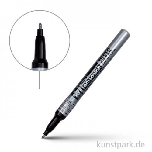 Sakura Pen-Touch Permanent Marker Fein Silber