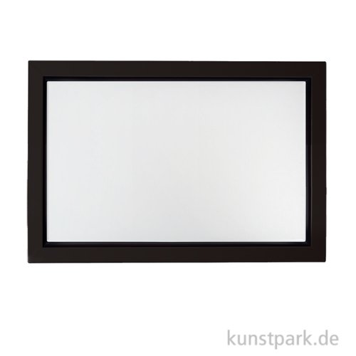 Schattenfugenrahmen mit Keilrahmen - Schwarz 60 x 80 cm