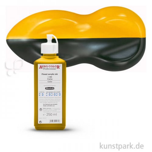 Schmincke AEROCOLOR Airbrushfarben 250 ml | 600 Goldocker