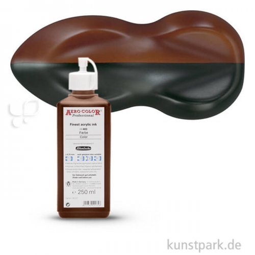 Schmincke AEROCOLOR Airbrushfarben 250 ml | 602 Brasil-Braun