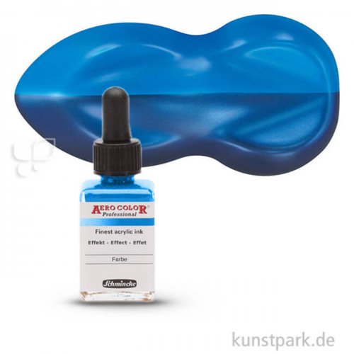 Schmincke AEROCOLOR Effektfarben 28 ml Einzelfarbe | 904 Metallic Blue
