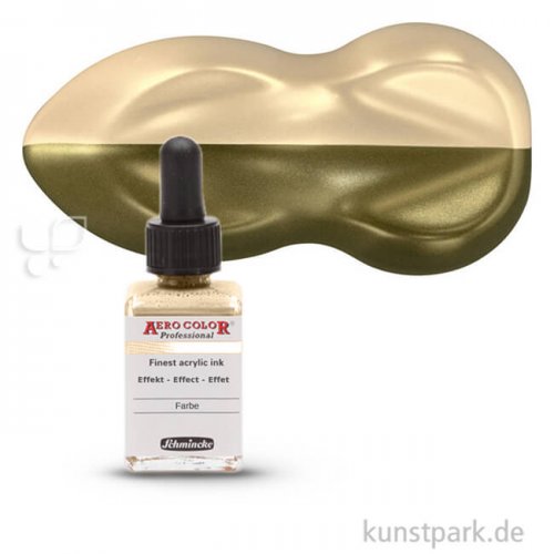 Schmincke AEROCOLOR Effektfarben 28 ml Einzelfarbe | 915 Brillant Gold Metallic