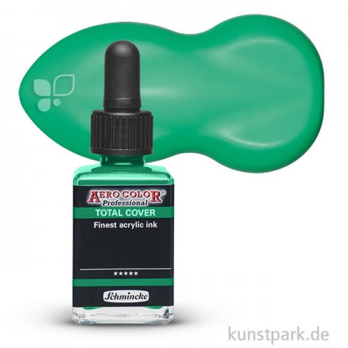 Schmincke AEROCOLOR Total Cover 28 ml Einzelfarbe | 851 Phthalogrün gelblich