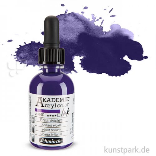 Schmincke AKADEMIE Acryl color Ink 50 ml Einzelfarbe | Brillantviolett