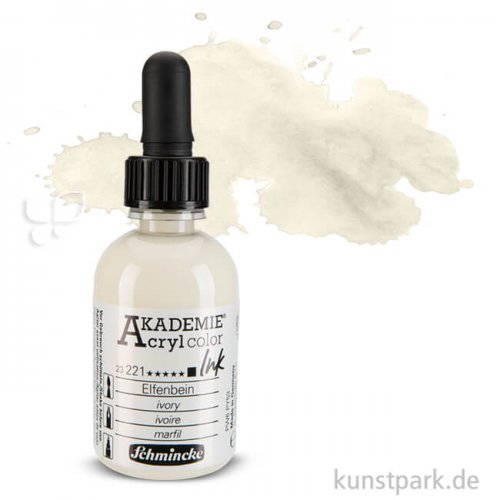 Schmincke AKADEMIE Acryl color Ink 50 ml Einzelfarbe | Elfenbein