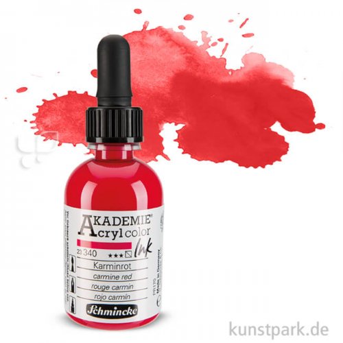 Schmincke AKADEMIE Acryl color Ink 50 ml Einzelfarbe | Karminrot