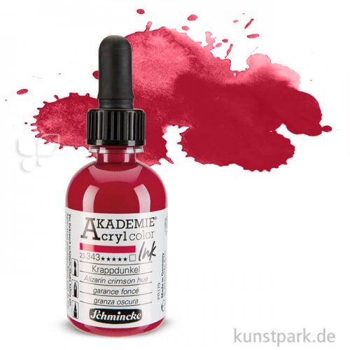 Schmincke AKADEMIE Acryl color Ink 50 ml Einzelfarbe | Krappdunkel