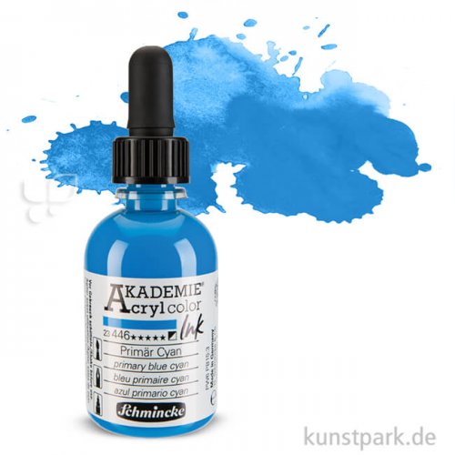 Schmincke AKADEMIE Acryl color Ink 50 ml Einzelfarbe | Primär Cyan