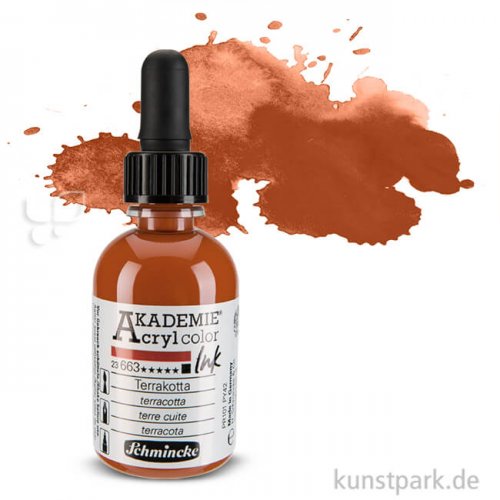 Schmincke AKADEMIE Acryl color Ink 50 ml Einzelfarbe | Terrakotta