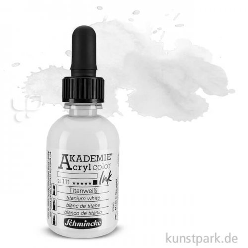 Schmincke AKADEMIE Acryl color Ink 50 ml Einzelfarbe | Titanweiß