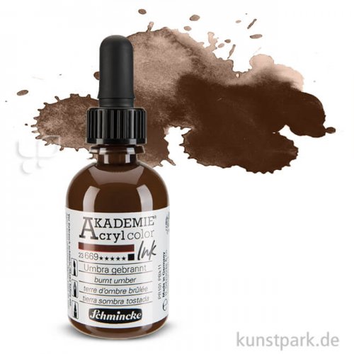 Schmincke AKADEMIE Acryl color Ink 50 ml Einzelfarbe | Umbra gebrannt
