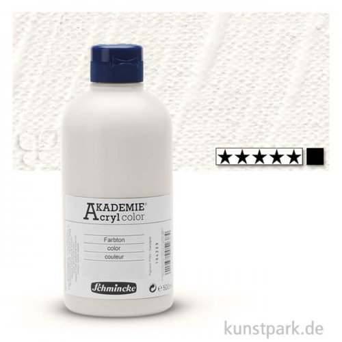 Schmincke AKADEMIE Acrylfarben 500 ml Flasche | 111 Titanweiß
