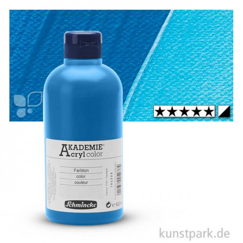 Schmincke AKADEMIE Acrylfarben 500 ml Flasche | 446 Primär Cyan