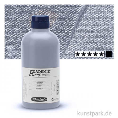 Schmincke AKADEMIE Acrylfarben 500 ml Flasche | 800 Silber