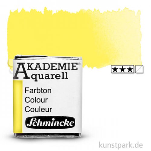 Schmincke AKADEMIE Aquarellfarben 1/2 Napf | 222 Hellgelb zitron