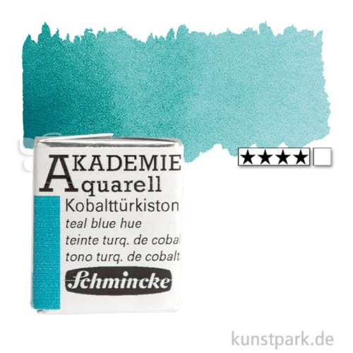 Schmincke AKADEMIE Aquarellfarben 1/2 Napf | 505 Kobalttürkiston