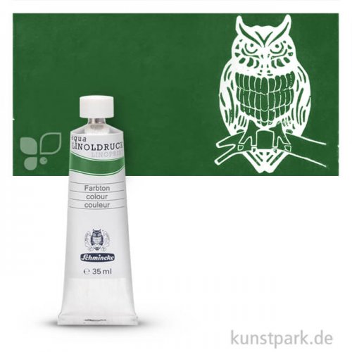 Schmincke AQUA Linoldruck Einzelfarben 35 ml | 530 Chromoxydgrün