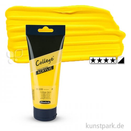 Schmincke COLLEGE Acrylfarben 200 ml Tube | 220 College Gelb