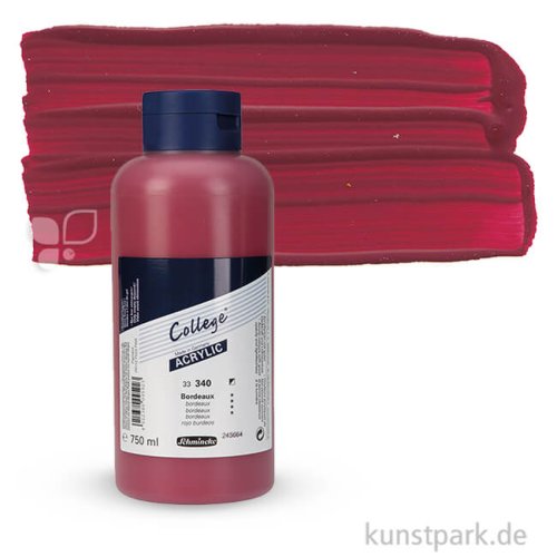 Schmincke COLLEGE Acrylfarben 750 ml Flasche | 340 Bordeaux