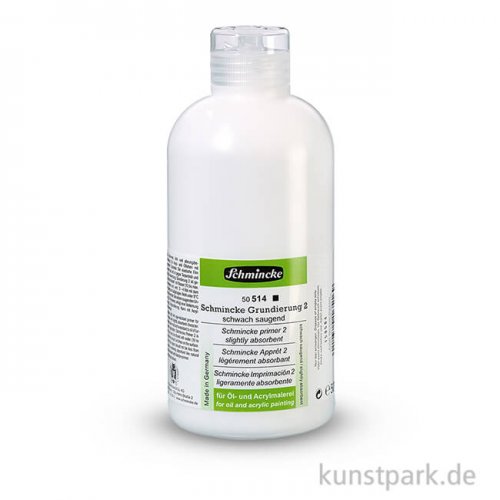 Schmincke Grundierung 2, schwach saugend - 0,5 Liter
