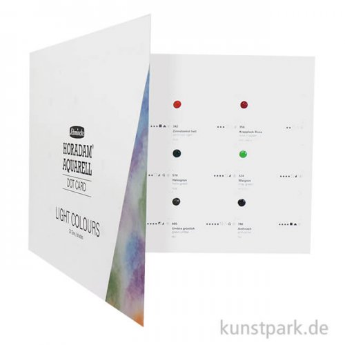 Schmincke HORADAM Aquarell Dot Card - Farbkarte, 24 Light Colours