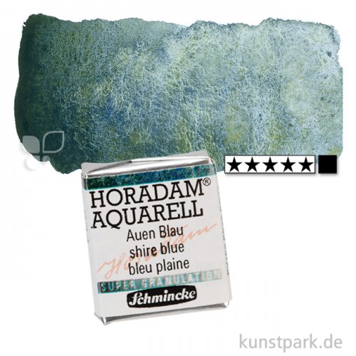 Schmincke Horadam Aquarell - Supergranulierend 1/2 Napf | Auen Blau