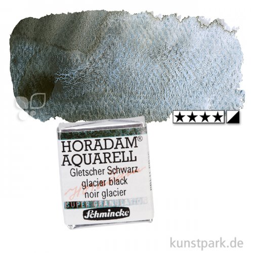 Schmincke Horadam Aquarell - Supergranulierend 1/2 Napf | Gletscher Schwarz