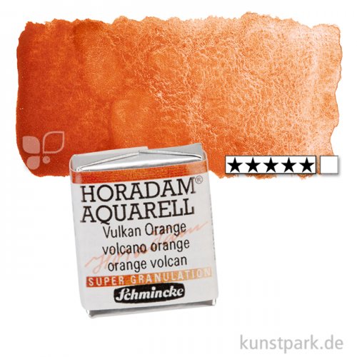 Schmincke Horadam Aquarell - Supergranulierend 1/2 Napf | Vulkan Orange