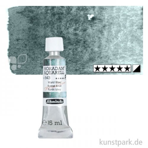 Schmincke Horadam Aquarell - Supergranulierend 15 ml Tube | Wald Blau