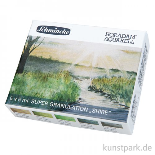 Schmincke Horadam Aquarell Supergranulierend Auen - Set 5 x 5 ml